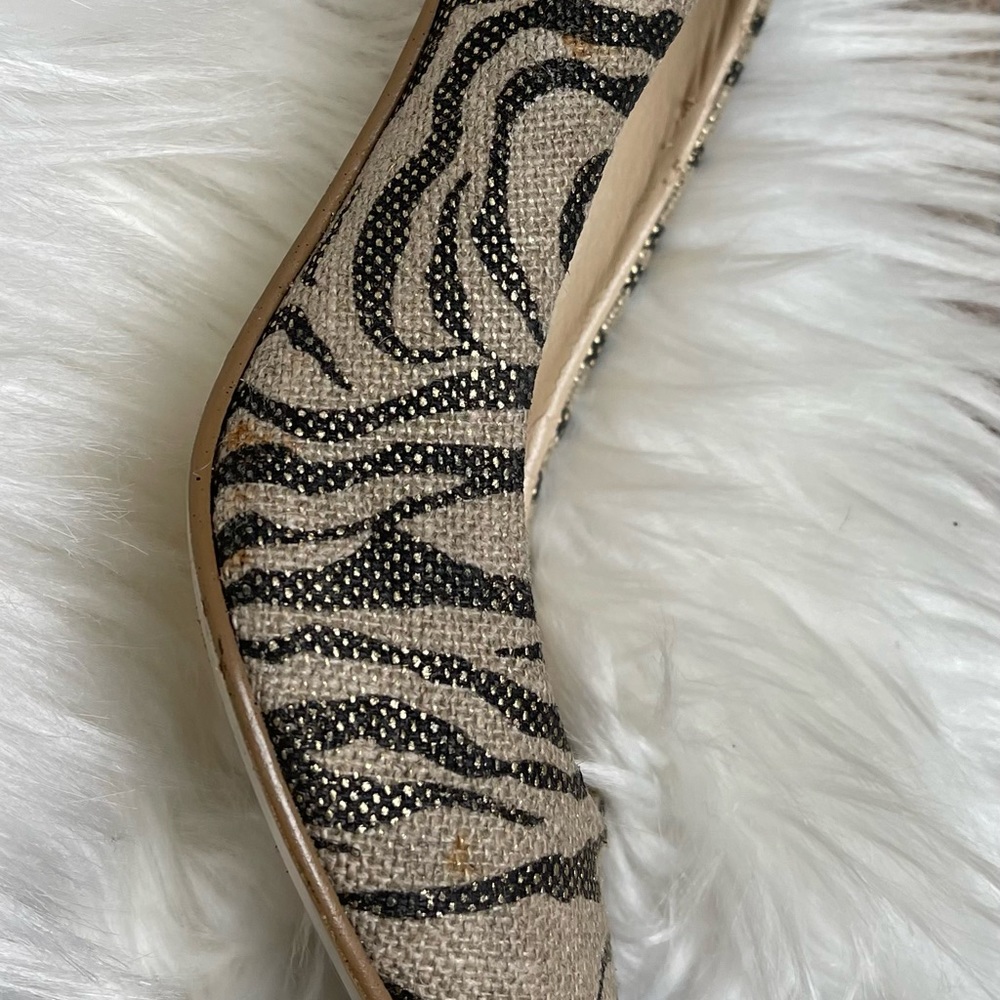 Nine West Metallic Zebra Print Heels - Picture 8 of 9